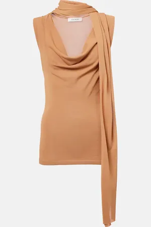 AYA MUSE Top drapeado con pañuelo