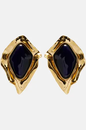 Saint Laurent Pendientes de clip adornados