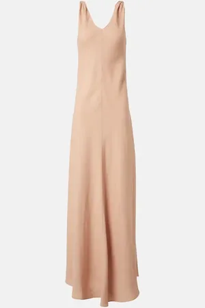 Loro Piana Vestido largo Callie de crepé de lino