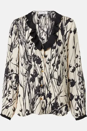 Loro Piana Blusa Samantha de seda con volantes