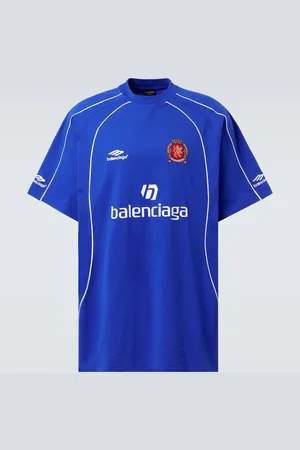 Balenciaga Camiseta en jersey de algodón con logo