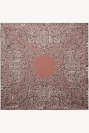 Saint Laurent Pañuelo en sarga de seda con paisley