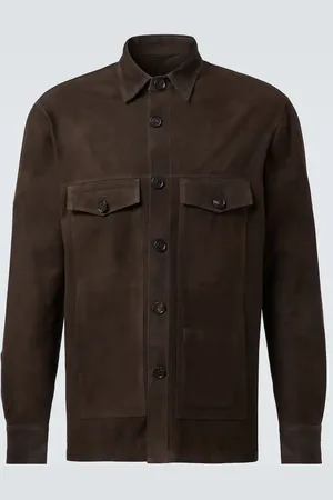 Thom Sweeney Chaqueta utilitaria de ante