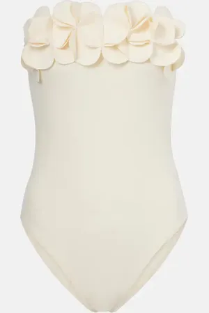 Karla Colletto Bañador Tess con apliques florales