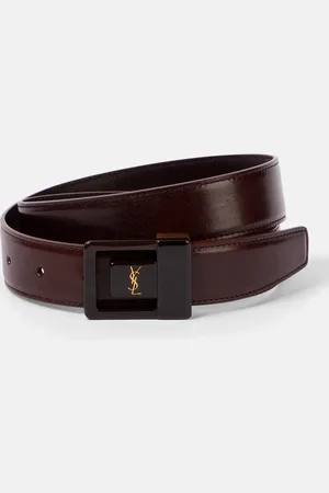 Saint Laurent Cinturón La 66 de piel
