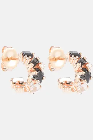 Suzanne Kalan Pendientes en oro rosa de 14 ct con gemas y diamantes