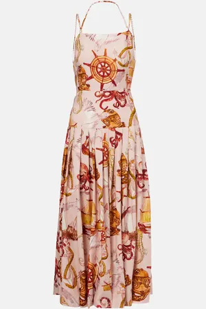 Farm Rio Vestido midi Nautical Wonder