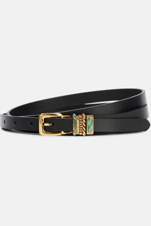 Etro Cinturón de piel adornada
