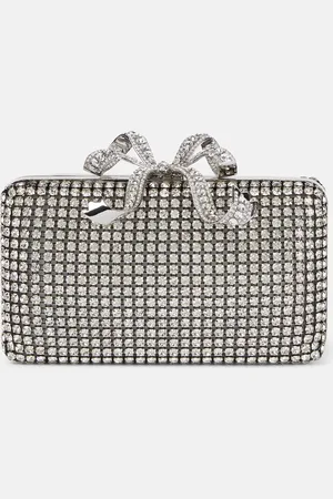 Self-Portrait Clutch Bow Small con cristales
