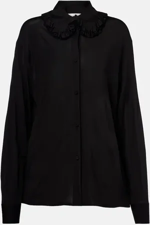 Jil Sander Blusa con volantes
