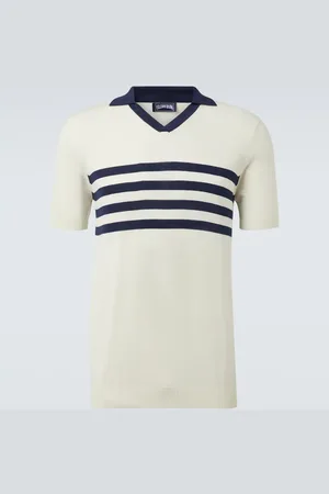 Vilebrequin Polo de algodón a rayas