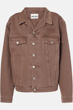 Miu Miu Chaqueta de denim con logo