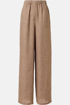 Loro Piana Pantalones anchos Valerio de lino