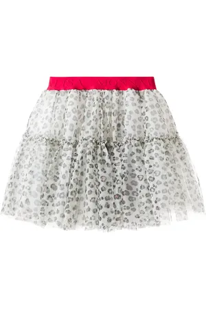 MONNALISA Falda de tul con estampado de leopardo
