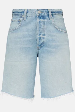 Citizens of Humanity Shorts Ayla en denim de tiro medio