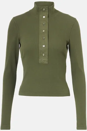 Gucci Polo de algodón acanalado