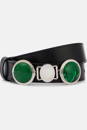 GABRIELA HEARST Cinturón Grange Malachite de piel