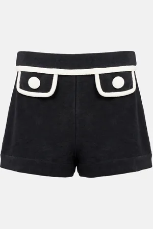 Adriana Degreas Shorts en mezcla de algodón de tiro alto