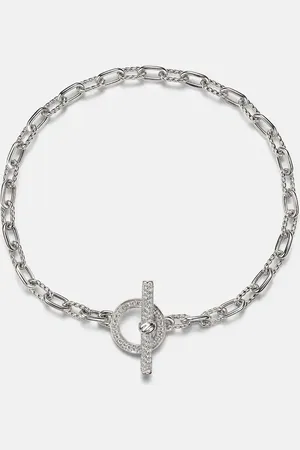 David Yurman Pulsera DY Madison® de plata de ley con diamantes