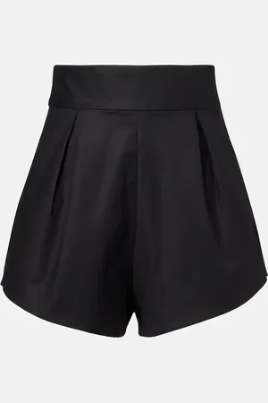 Adriana Degreas Shorts en mezcla de algodón de tiro alto