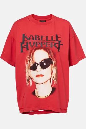 Balenciaga Camiseta Isabelle de algodón desgastado