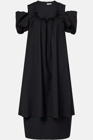 NOIR KEI NINOMIYA Vestido largo de lana con abertura
