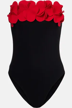 Karla Colletto Bañador con aplique floral