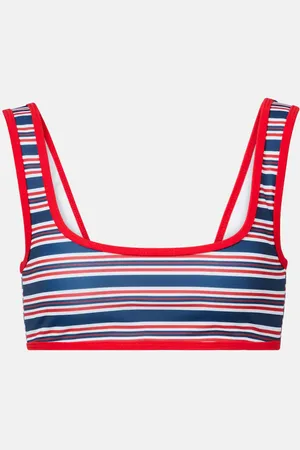 Jade Swim Top de bikini Rounded Edges a rayas