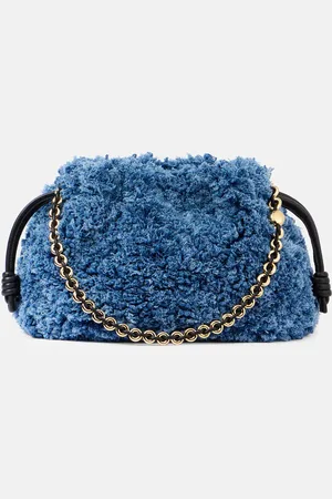 Loewe Clutch Flamenco Medium en denim
