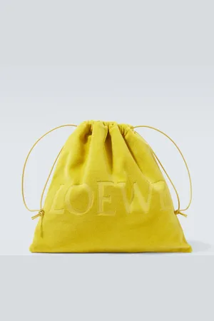 Loewe Clutch Medium de rizo con logotipo