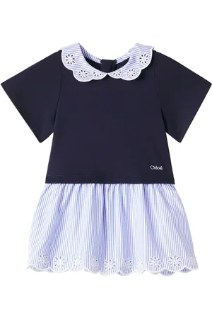 Chloé Chloé Kids Bebé - vestido en popelín de algodón