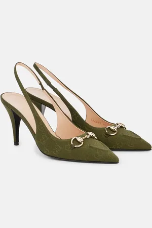 Gucci Salones destalonados 85 GG de lona