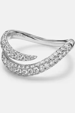Anita Anillo Zara de oro blanco de 18 ct con diamantes