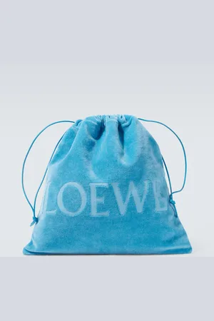 Loewe Clutch Medium de rizo con logotipo