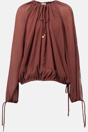 Loewe Blusa Paula’s Ibiza de algodón y seda