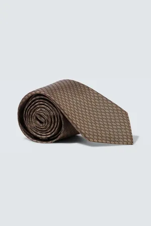 Gucci Corbata GG de seda en jacquard