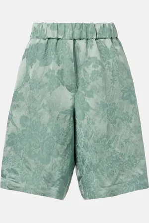 DRIES VAN NOTEN Bermudas en mezcla de lino en jacquard