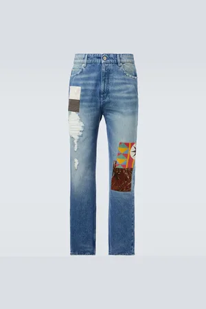 Loewe Jeans rectos con patchwork
