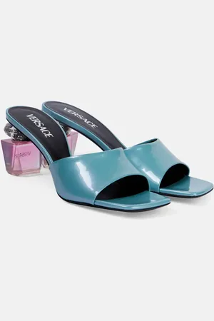 VERSACE Mules Bright Crystal 70 de charol