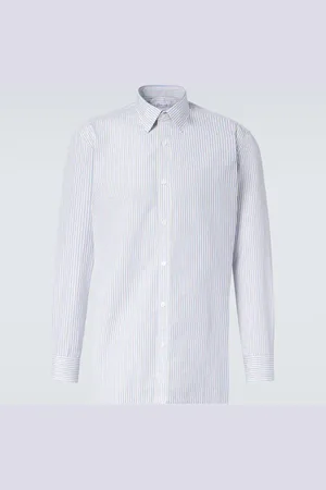 Charvet Camisa de algodón a rayas