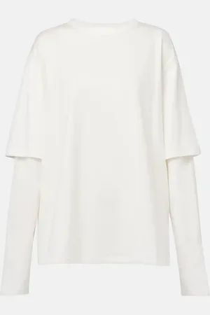 AYA MUSE Top en jersey de algodón a capas