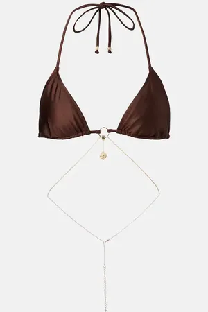 Bananhot Top de bikini Chain adornado