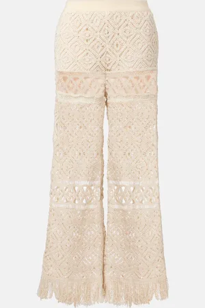 La DoubleJ Pantalones palazzo Lacey de macramé