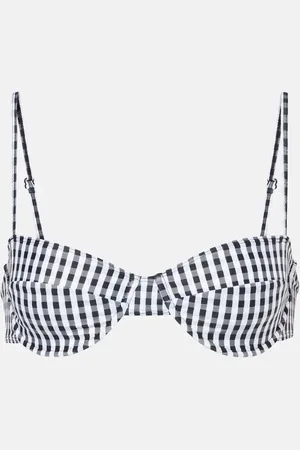 FAITHFULL THE BRAND Top de bikini Farrah a cuadros vichy