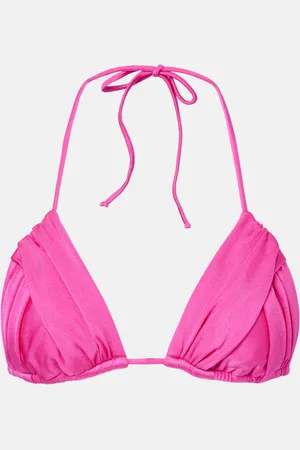 Bananhot Top de bikini triangular Jasmin fruncido