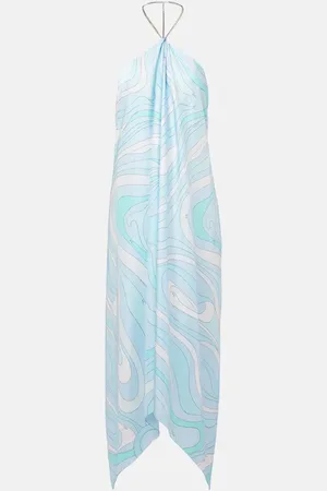 Puccini Vestido midi Marmo en sarga de seda