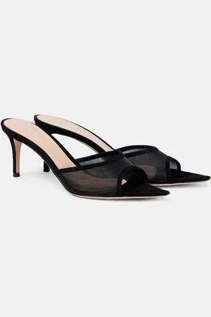 Gianvito Rossi Mules 70 de organza