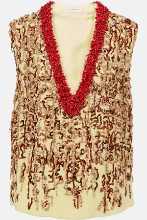 DRIES VAN NOTEN Top adornado
