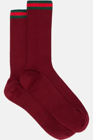 Gucci Calcetines con Web en mezcla de algodón