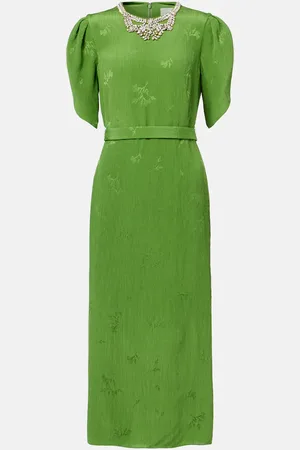 Erdem Vestido de cóctel en jacquard adornado